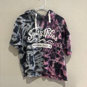 NWT Large Virginia Beach Salty Vibes Tye Dye Top